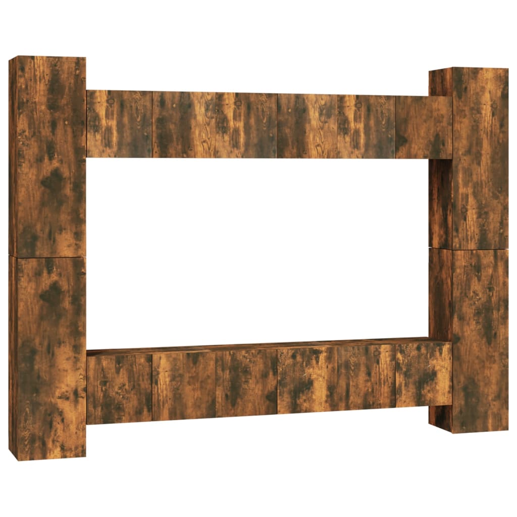 10 Piece Tv Cabinet Set Engineered Wood