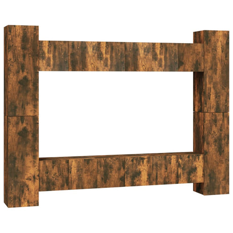 10 Piece Tv Cabinet Set Engineered Wood