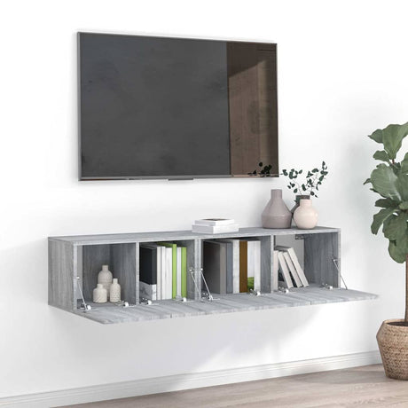 Tv Cabinets 3 Pcs Engineered Wood