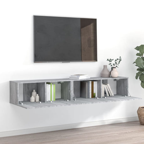 Tv Cabinets 3 Pcs Engineered Wood