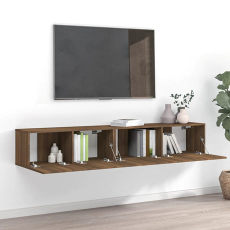 Tv Cabinets 3 Pcs Engineered Wood