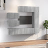 7 Piece Tv Cabinet Set Engineered Wood