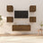 6 Piece Tv Cabinet Set Engineered Wood