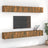 6 Piece Tv Cabinet Set Engineered Wood