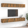 6 Piece Tv Cabinet Set Engineered Wood