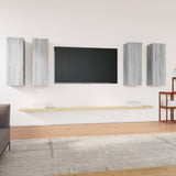 4 Piece Tv Cabinet Set 30.5X30X Engineered Wood,  Wall-Mounted Tv Cabinets - 2 Pcs , 30.5X30X, Made From Engineered Wood