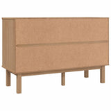 Drawer Cabinet Otta Brown&Grey 111X43X73.5Cm Solid Wood Pine