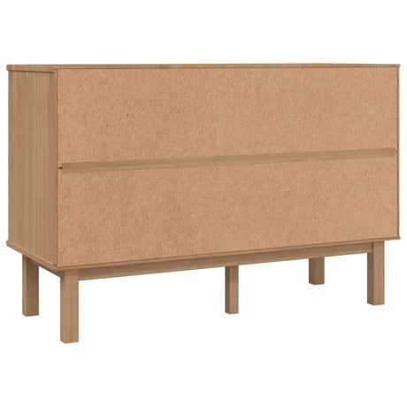 Drawer Cabinet Otta Brown&Grey 111X43X73.5Cm Solid Wood Pine