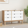 Drawer Cabinet Otta Brown&Grey 111X43X73.5Cm Solid Wood Pine