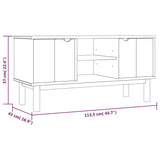 Tv Cabinet Otta 113.5X43X57 Cm Solid Wood Pine