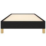 Bed Frame without Mattress Black 90x190 cm Single Single Fabric