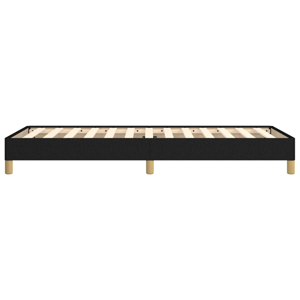 Bed Frame without Mattress Black 90x190 cm Single Single Fabric
