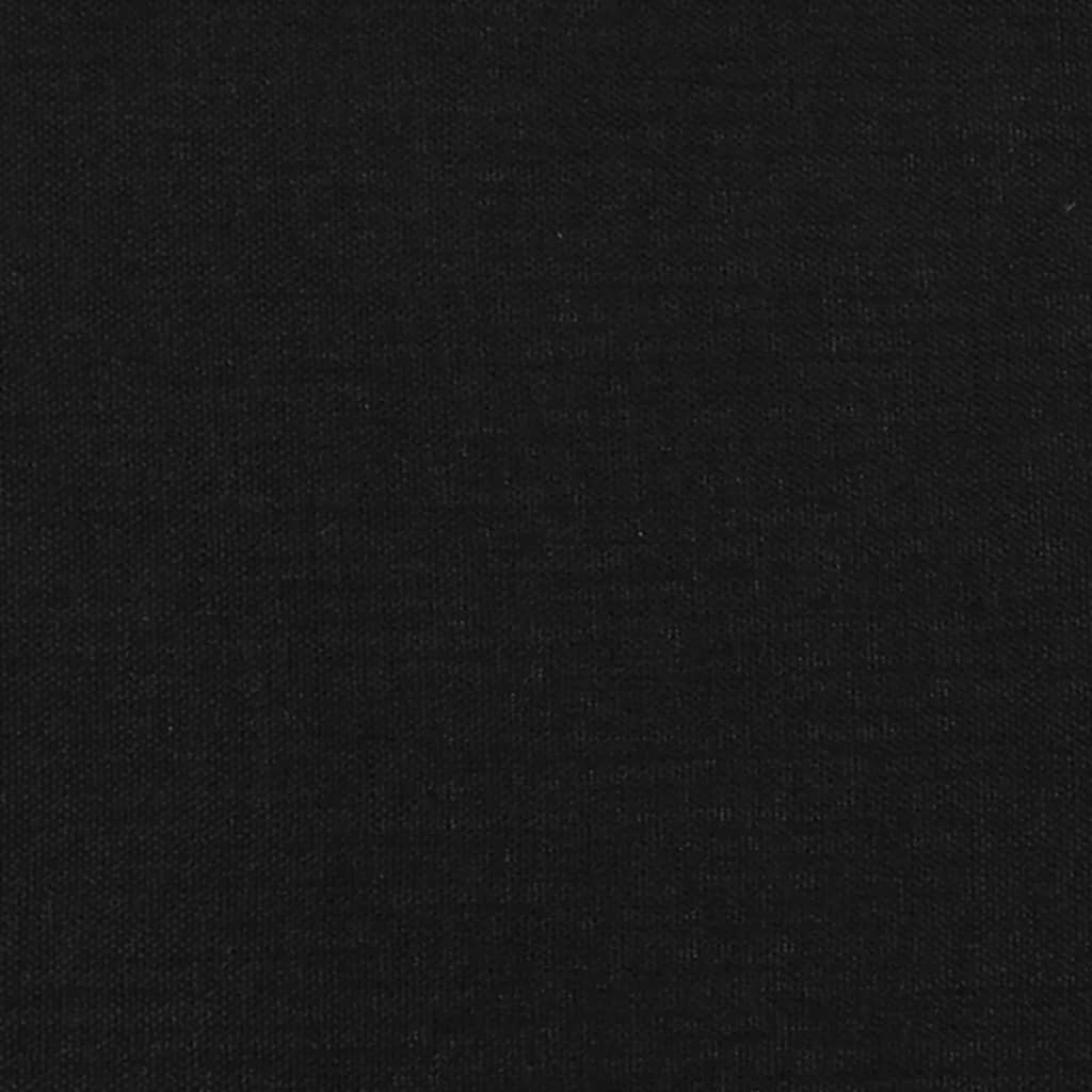 Bed Frame without Mattress Black 90x190 cm Single Single Fabric