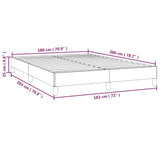 Bed Frame without Mattress White Super King Faux Leather