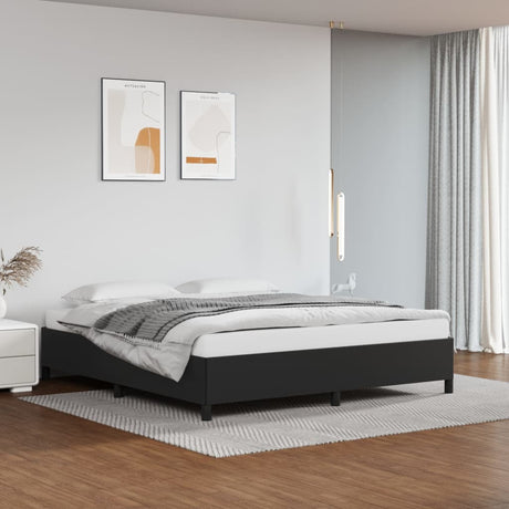 Bed Frame Without Mattress 135X190 Cm Double Double Faux Leather