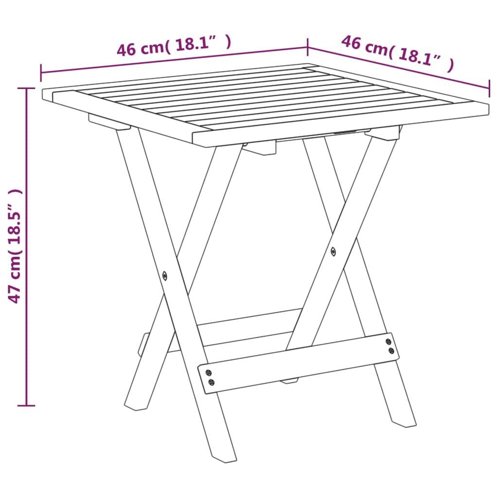 Outdoor Deck Chair With Table Solid Wood Acacia And Textilene