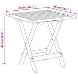 Outdoor Deck Chair With Table Solid Wood Acacia And Textilene