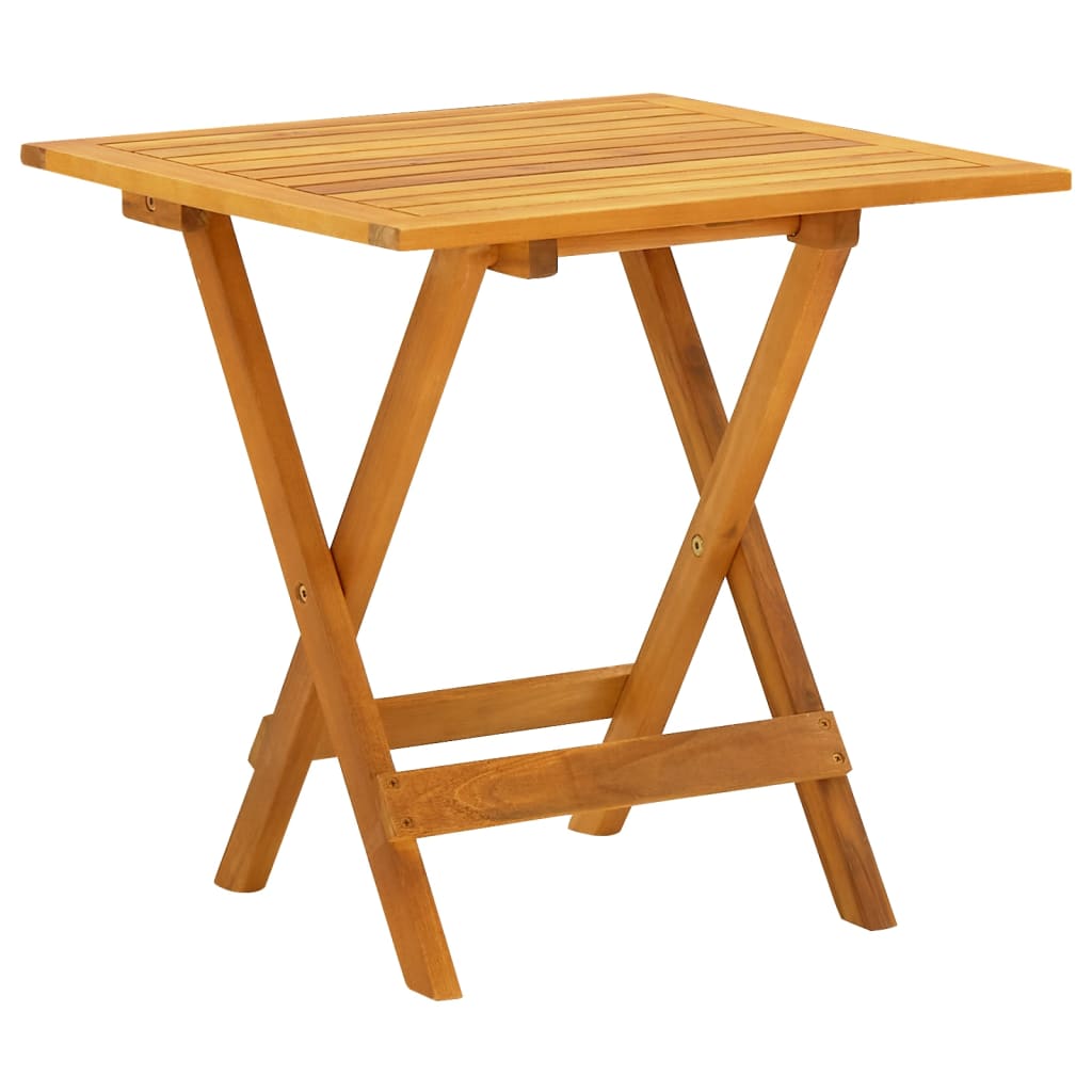 Outdoor Deck Chair With Table Solid Wood Acacia And Textilene
