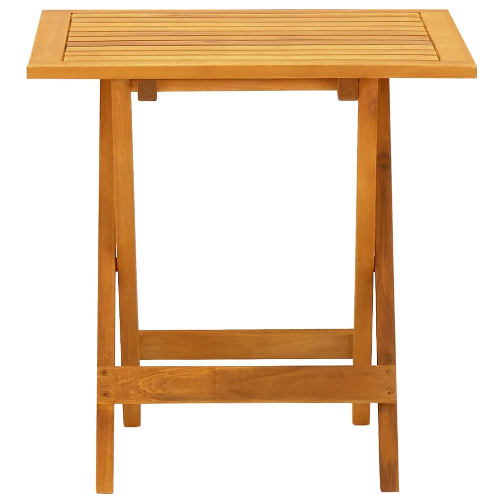 Outdoor Deck Chair With Table Solid Wood Acacia And Textilene