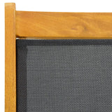 Outdoor Deck Chair With Table Solid Wood Acacia And Textilene