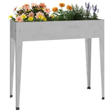 Garden Planter 100.5X40.5X90 Cm Galvanised Steel