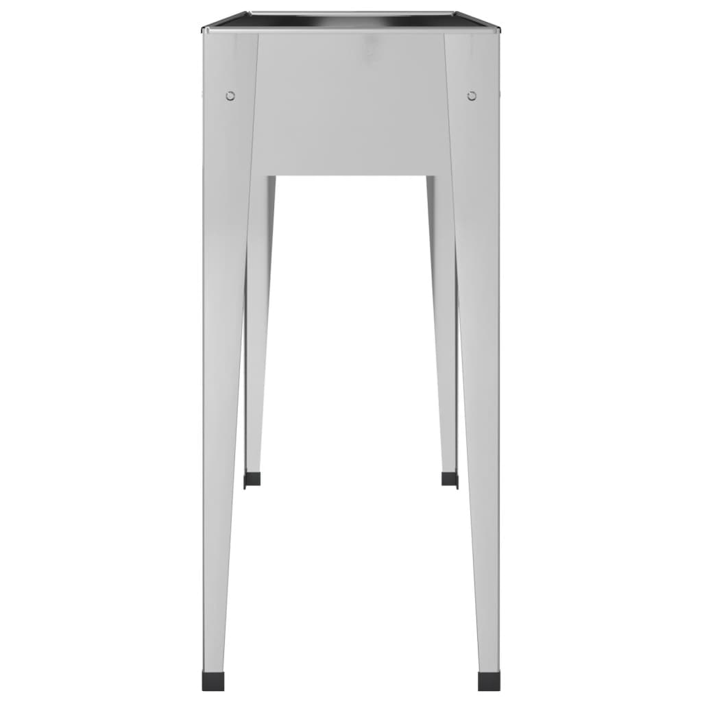 Garden Planter 100.5X40.5X90 Cm Galvanised Steel