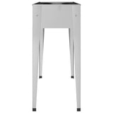 Garden Planter 100.5X40.5X90 Cm Galvanised Steel