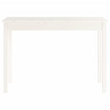 Console Table White 110x40x75 cm Solid Wood Pine