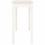 Console Table White 110x40x75 cm Solid Wood Pine