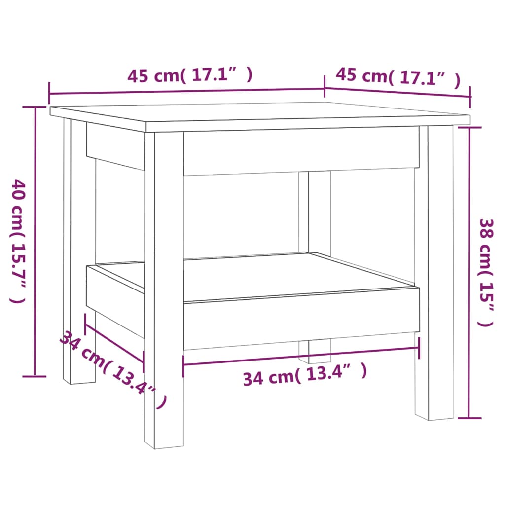 Coffee Table Solid Wood Pine