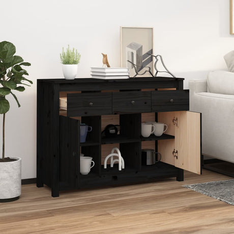 Sideboard 100X35X74,5 Cm Solid Wood Pine