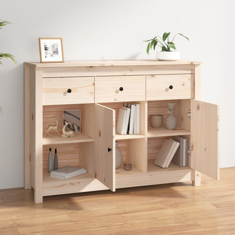Sideboard 100X35X74 Cm Solid Wood Pine