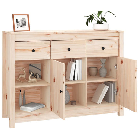 Sideboard 100X35X74 Cm Solid Wood Pine