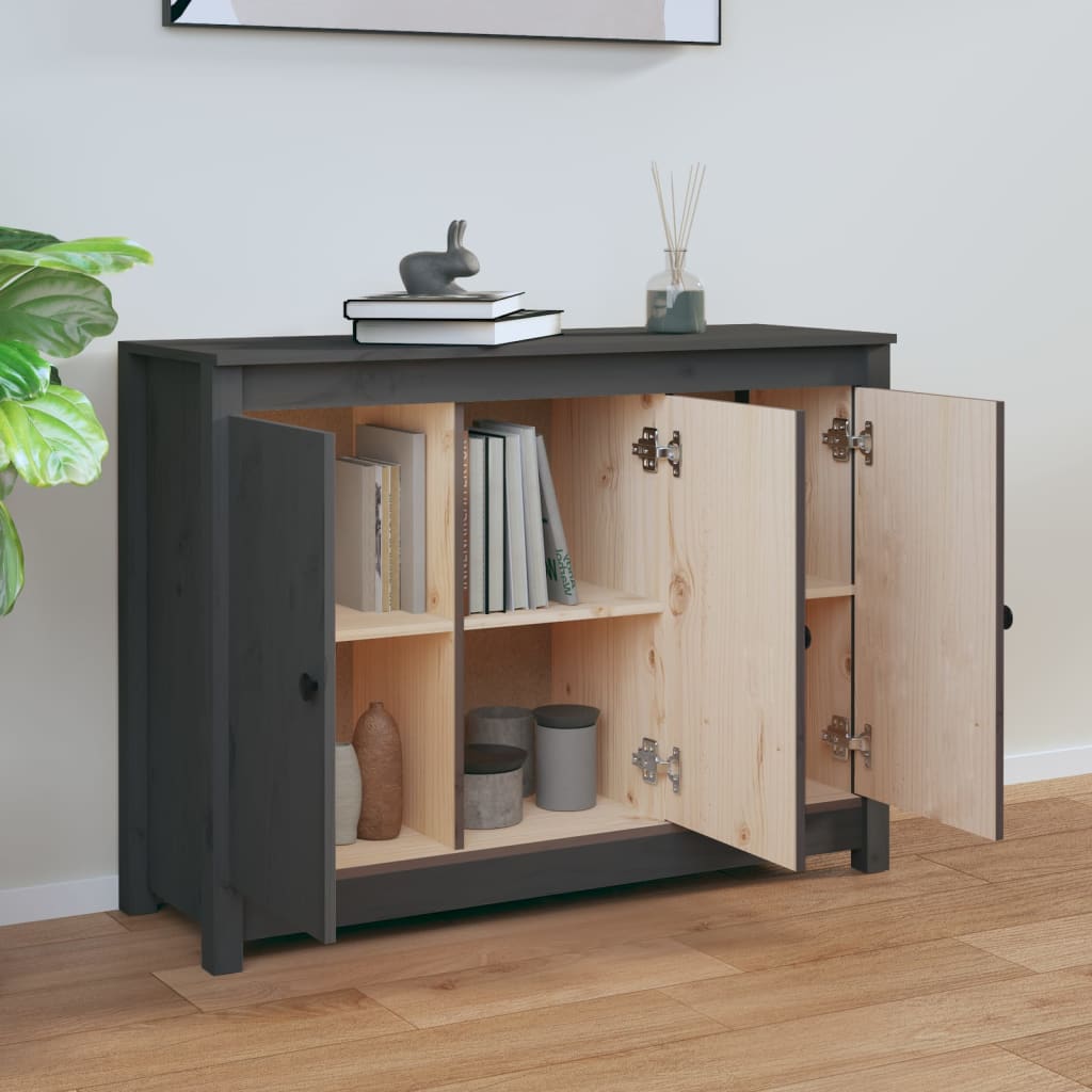Sideboard 100X35X74 Cm Solid Wood Pine