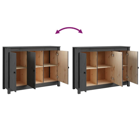 Sideboard 100X35X74 Cm Solid Wood Pine