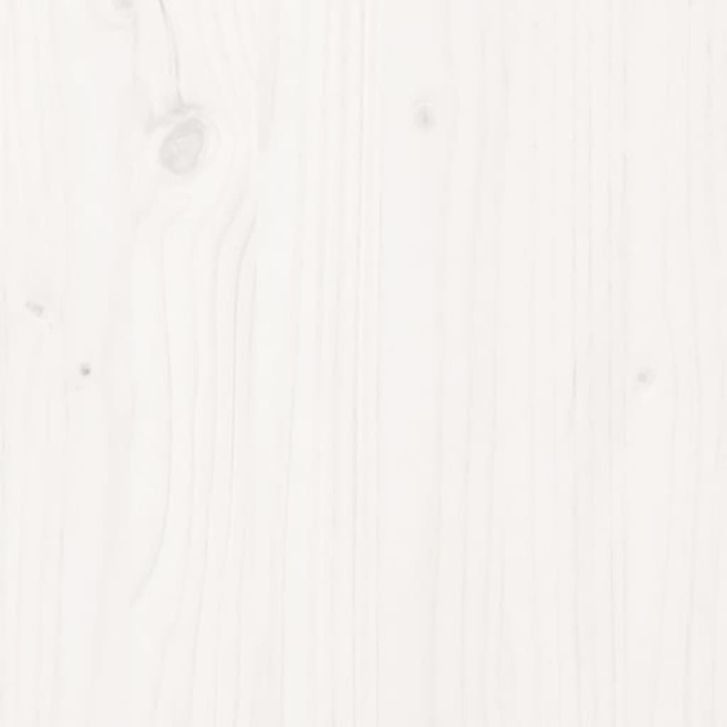 TV Cabinet White 103x36.5x52 cm Solid Wood Pine
