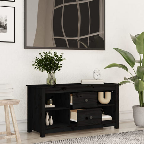 Tv Cabinet 103X36.5X52 Cm Solid Wood Pine