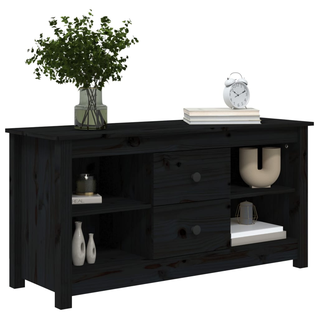 Tv Cabinet 103X36.5X52 Cm Solid Wood Pine