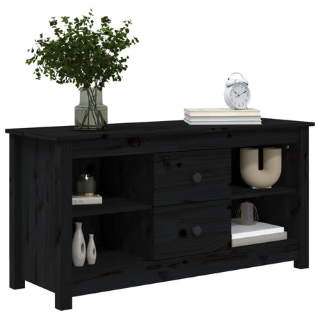 Tv Cabinet 103X36.5X52 Cm Solid Wood Pine