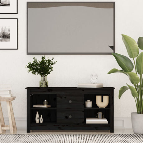 Tv Cabinet 103X36.5X52 Cm Solid Wood Pine