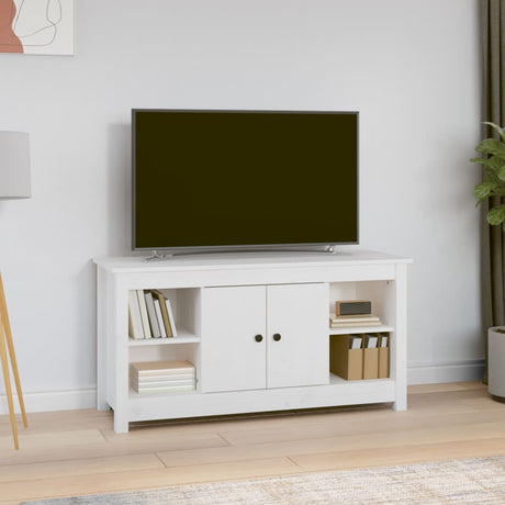 Tv Cabinet 103X36,5X52 Cm Solid Wood Pine