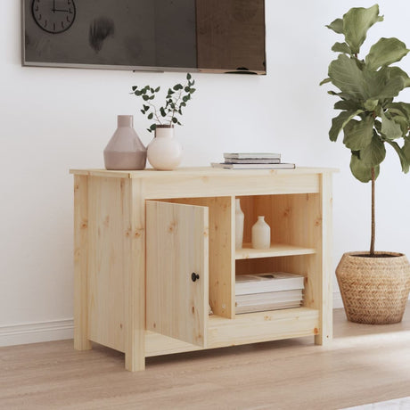 Tv Cabinet 70X36.5X52 Cm Solid Wood Pine