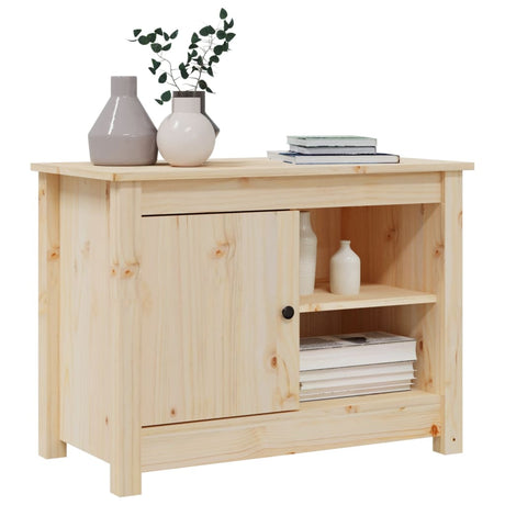 Tv Cabinet 70X36.5X52 Cm Solid Wood Pine