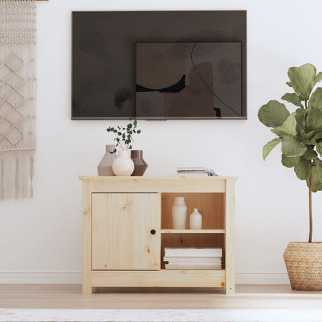 Tv Cabinet 70X36.5X52 Cm Solid Wood Pine