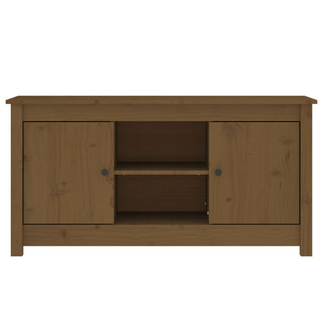Tv Cabinet 103X36.5X52 Cm Solid Wood Pine