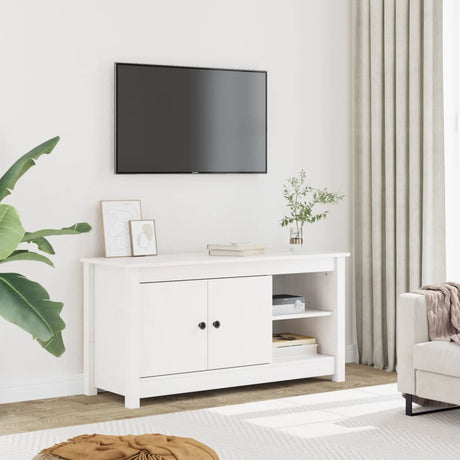 Tv Cabinet 103X36.5X52 Cm Solid Wood Pine