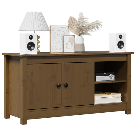 Tv Cabinet 103X36.5X52 Cm Solid Wood Pine