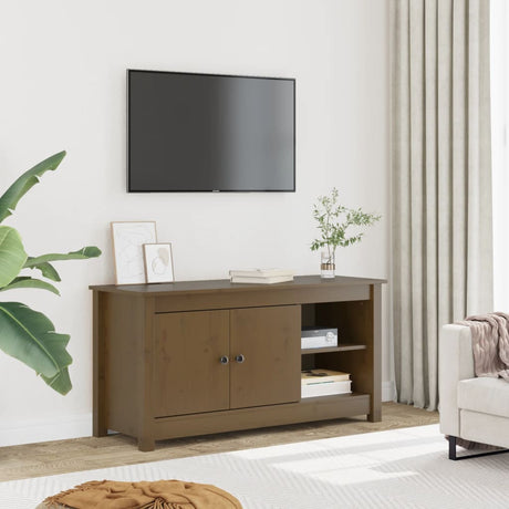 Tv Cabinet 103X36.5X52 Cm Solid Wood Pine