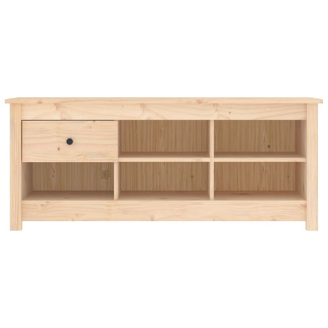 Shoe Cabinet 110X38X45.5 Cm Solid Wood Pine