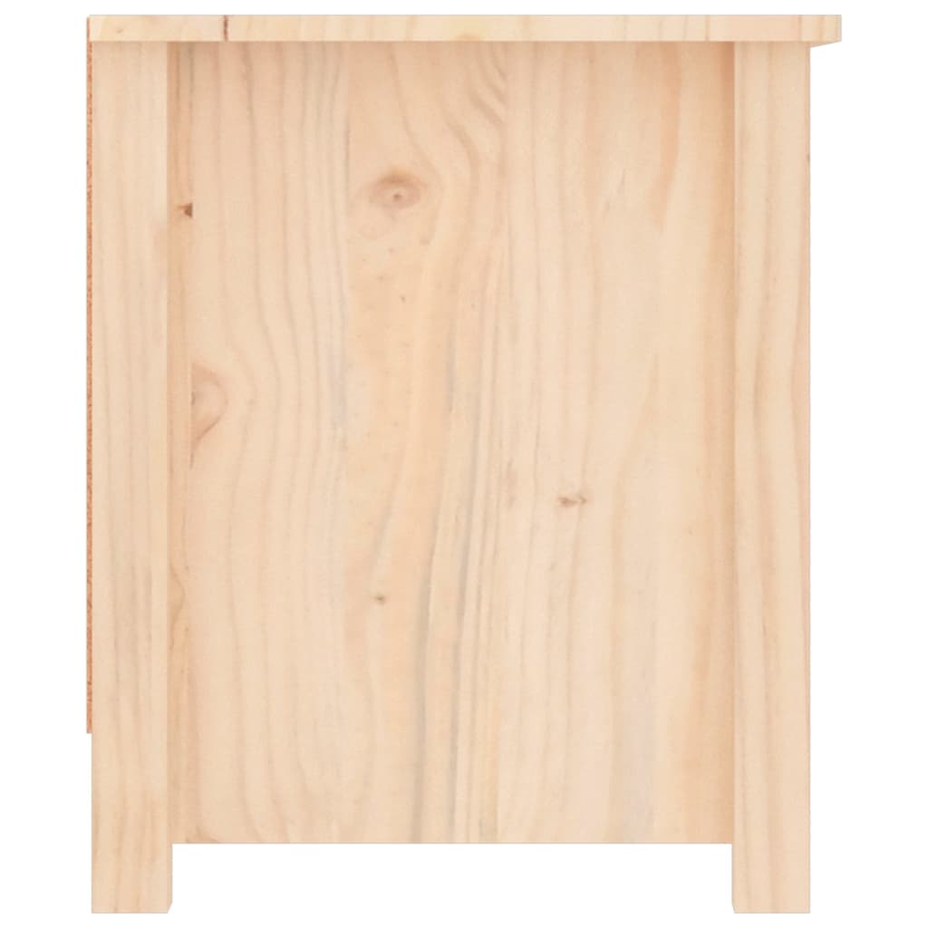 Shoe Cabinet 110X38X45.5 Cm Solid Wood Pine